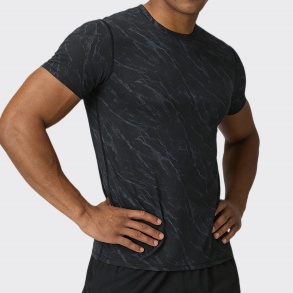 Sports Equipment Logo - Summer Men's Quick-Dry Fitness T-Shirt Short