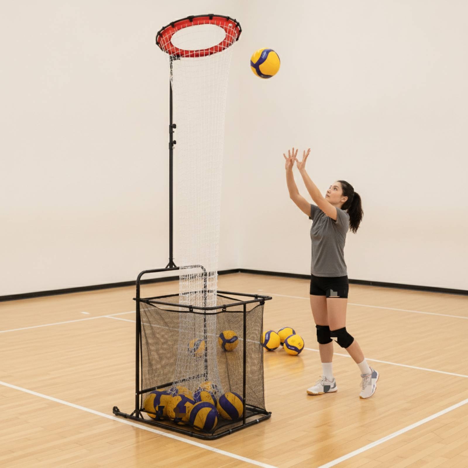 Sports Equipment Volleyball - Volleyball Practice Device with Ball Collection