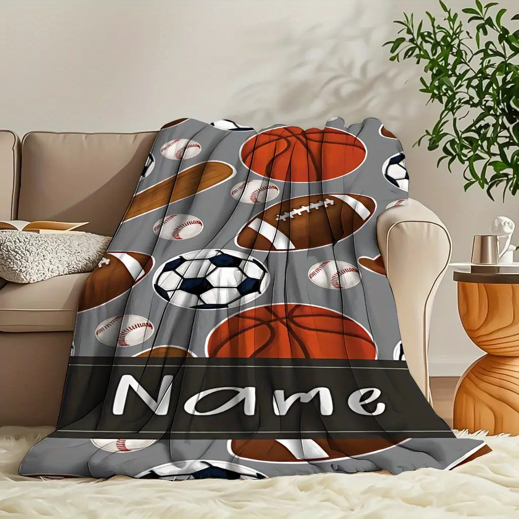 1 Custom name blanket sports e - Sports Equipment With Names 评论和价格