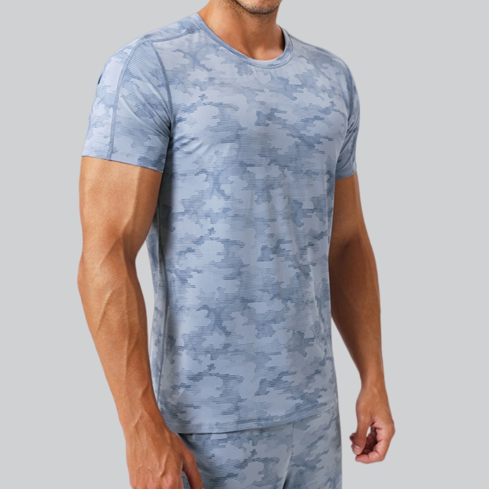 Men's Round Neck T-Shirt Sport - Sports Equipment Logo 评论和价格