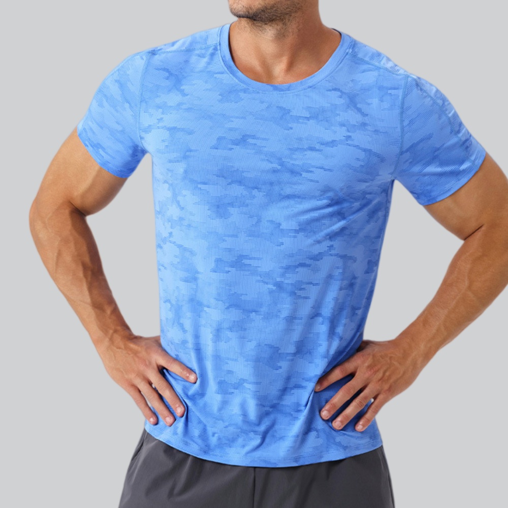 Men's Round Neck T-Shirt Sport - Sports Equipment Logo 评论和价格