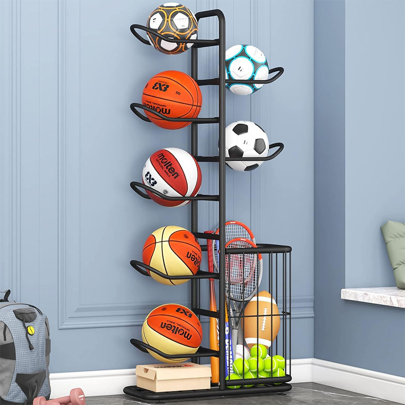 Sports Ball Storage Rack Baske - Sports Equipment Volleyball 评论和价格