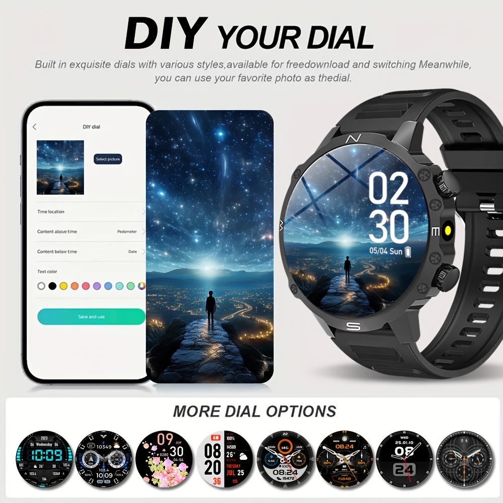 Men's Smartwatch, for iPhone a - Sports Equipment In Spanish 评论和价格